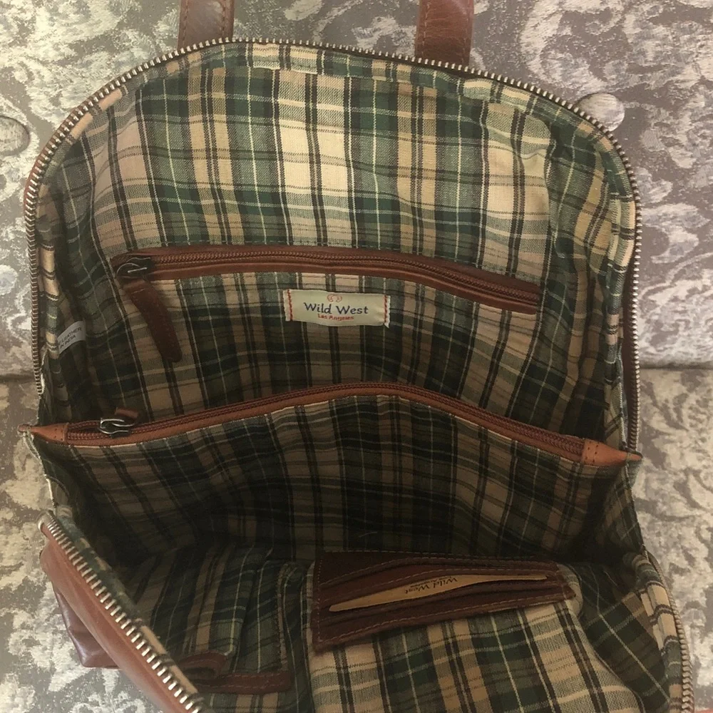 Classic Dark Brown Leather Backpack - Sleek Everyday Carry